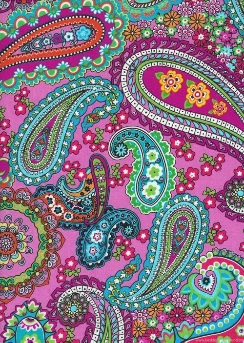 Timeless Treasures Fabric I LOVE PARIS Paisley pink 1 Yd