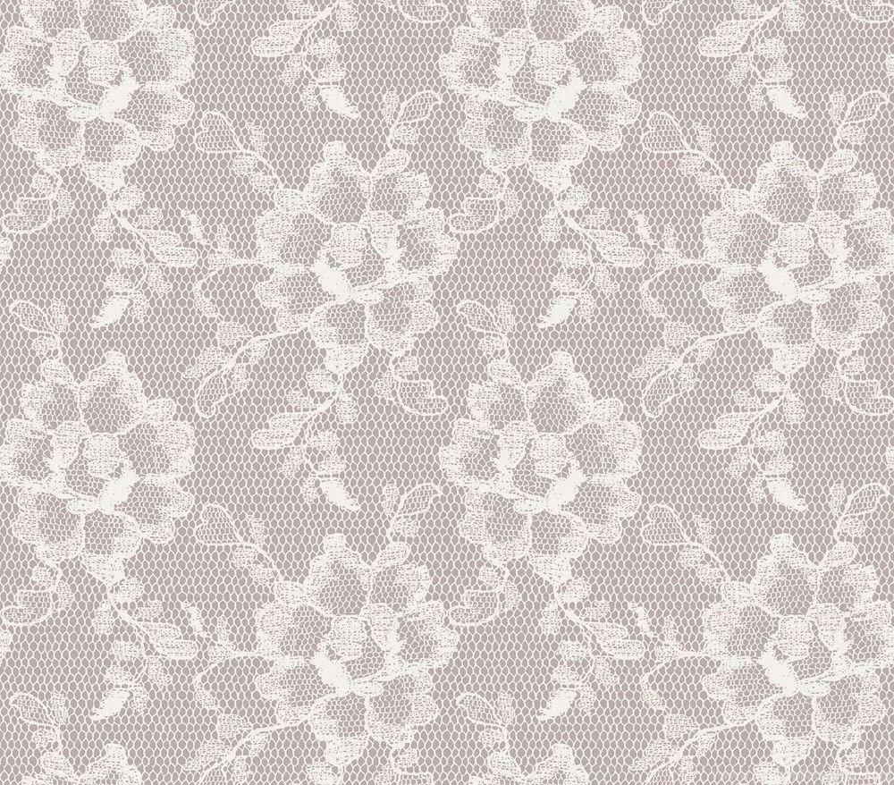 Tempaper Lace Textured Temporary Wallpapers White Chocolate