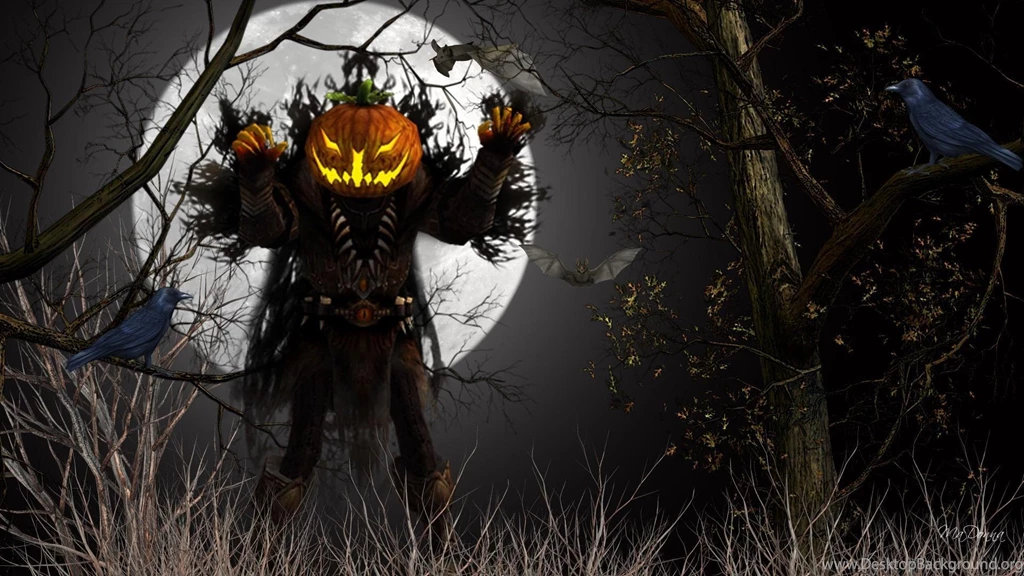Pumpkin Monster Halloween HD Desktop Wallpapers : Widescreen : High ...
