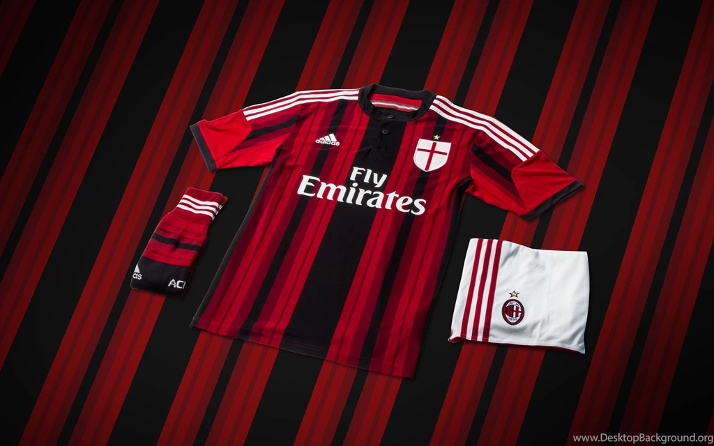 AC Milan Uniform Desktop Backgrounds HD 3840x2400