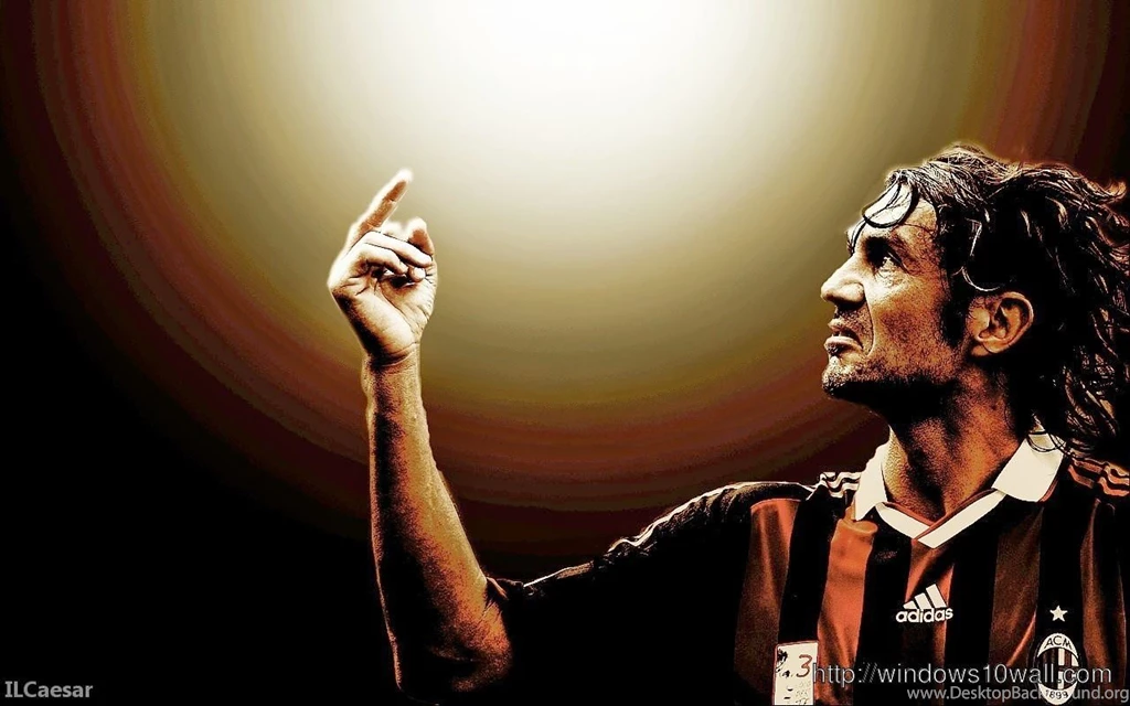 Paolo Maldini AC Milan Legend Football HD Wallpapers – Windows 10 ...
