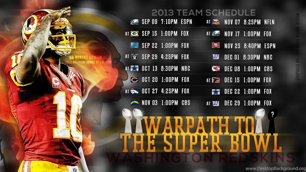 Redskins Wallpapers Schedule