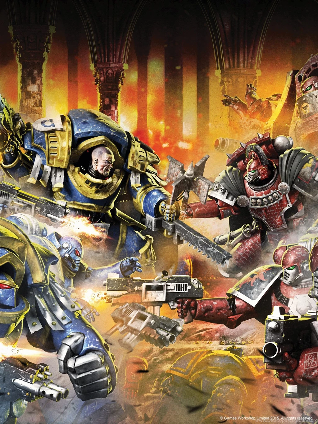 WH40kart Image 41642: Battle Bolter Calth Captain Chaos ...