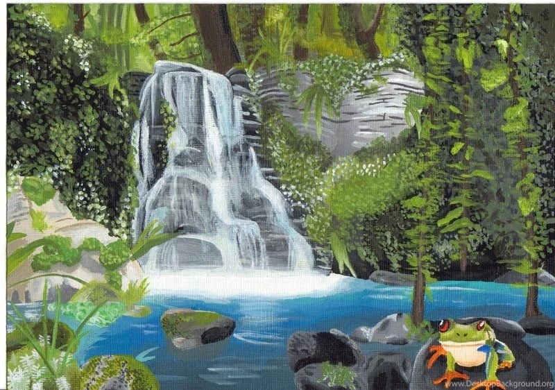 Rainforest Waterfall By Georgina12345 On DeviantArt