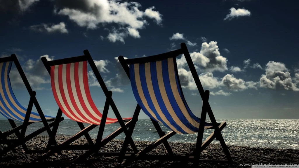 Beach Chairs On The Beach HD Desktop Wallpapers : Widescreen : High ...