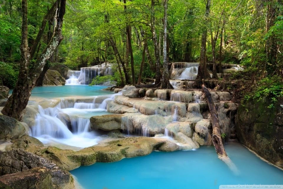 Tropical Waterfall HD Desktop Wallpapers : Widescreen : High ...