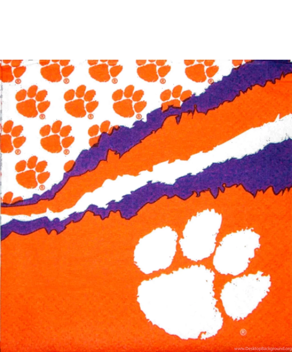 Clemson Tigers Beverage Napkins, 200 Napkins