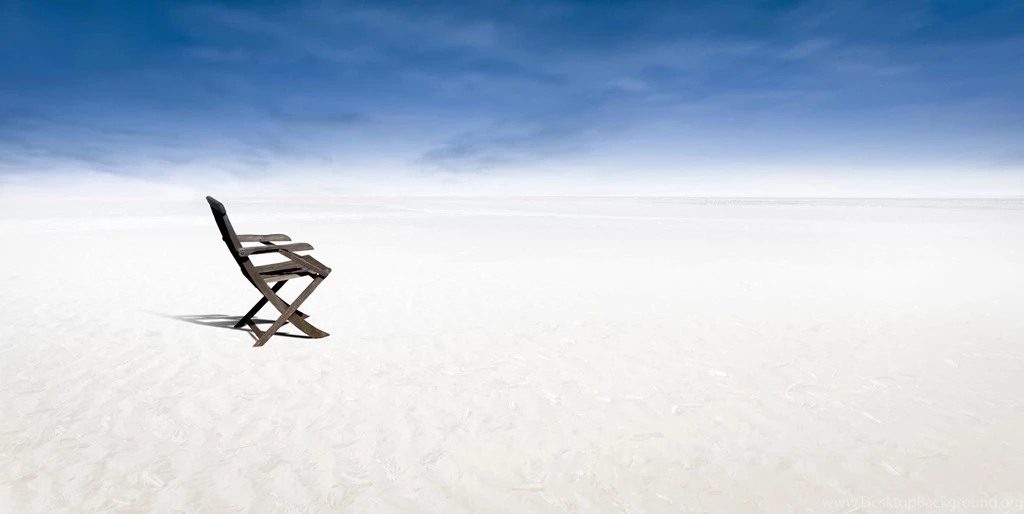 LONELY BEACH CHAIR WALLPAPER   (
