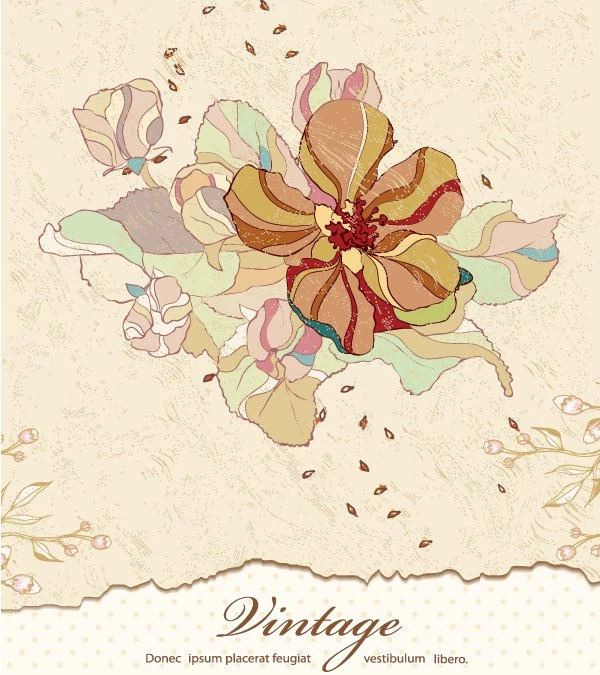 Download Vintage Floral Backgrounds Free, Vector 365PSD.com