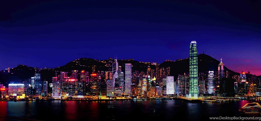 Hong Kong Skyline Wallpapers 4670x1644px