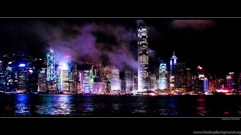 Hong Kong Skyline At Night Wallpapers / Desktop Backgrounds 2560 X ...