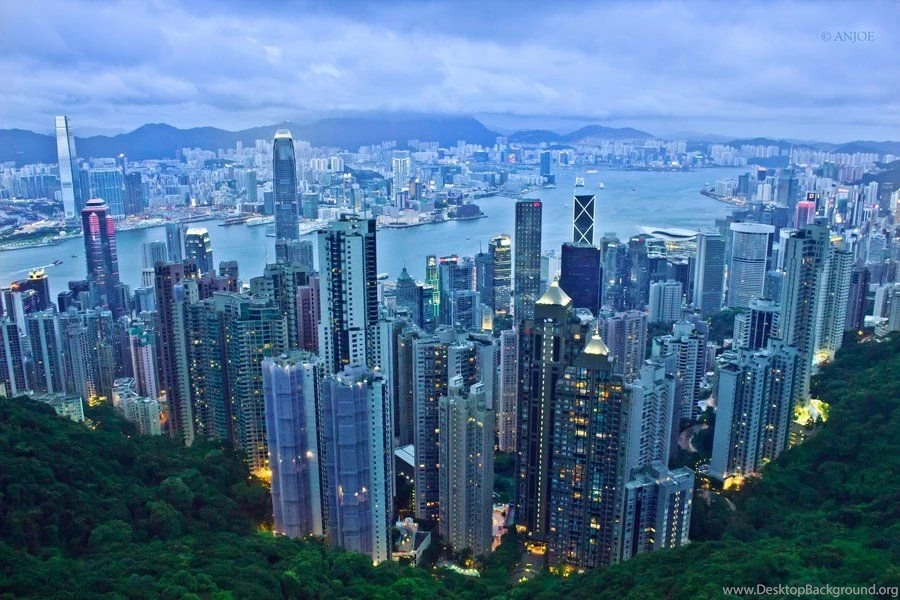 Hong Kong Skyline From The Peak By Anjoeaj On DeviantArt
