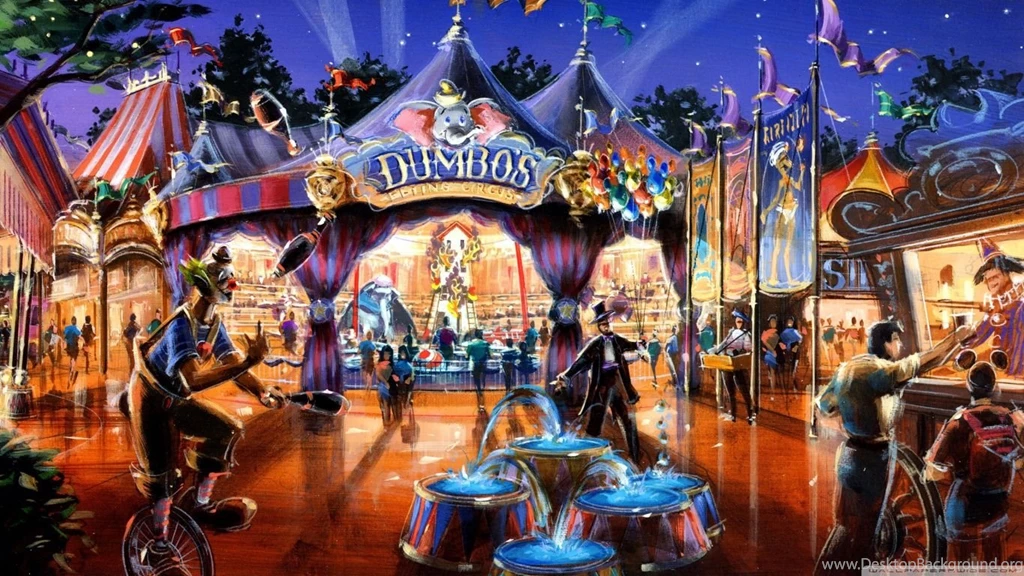 Dumbo In Fantasyland HD Desktop Wallpapers : Widescreen : High ...