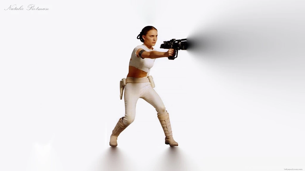 Wallpapers Sun Planet Natalie Portman Amidala S Blaster Raised ...