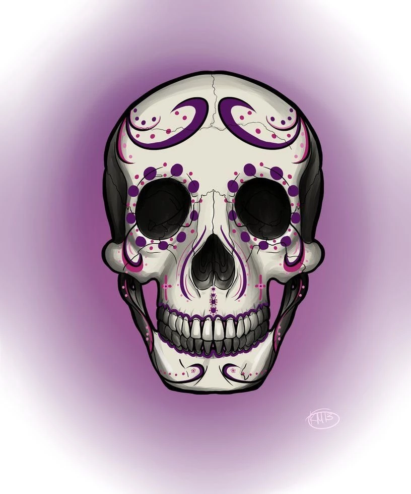 Day Of The Dead Sugar Skull By Kitkatinahat On DeviantArt