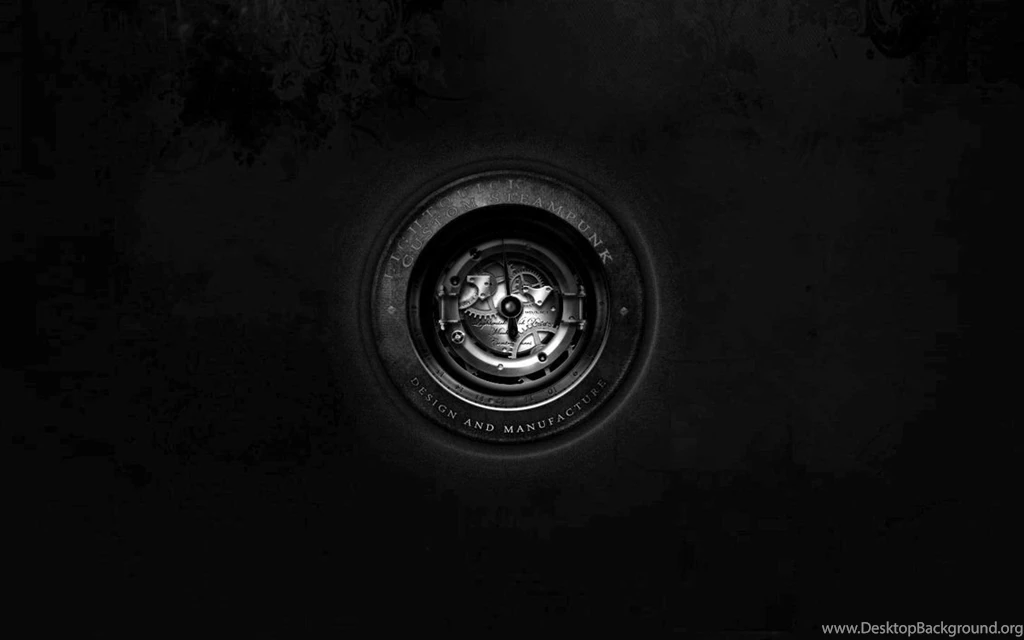 Steampunk Leather Desktop Wallpapers Black White By ...