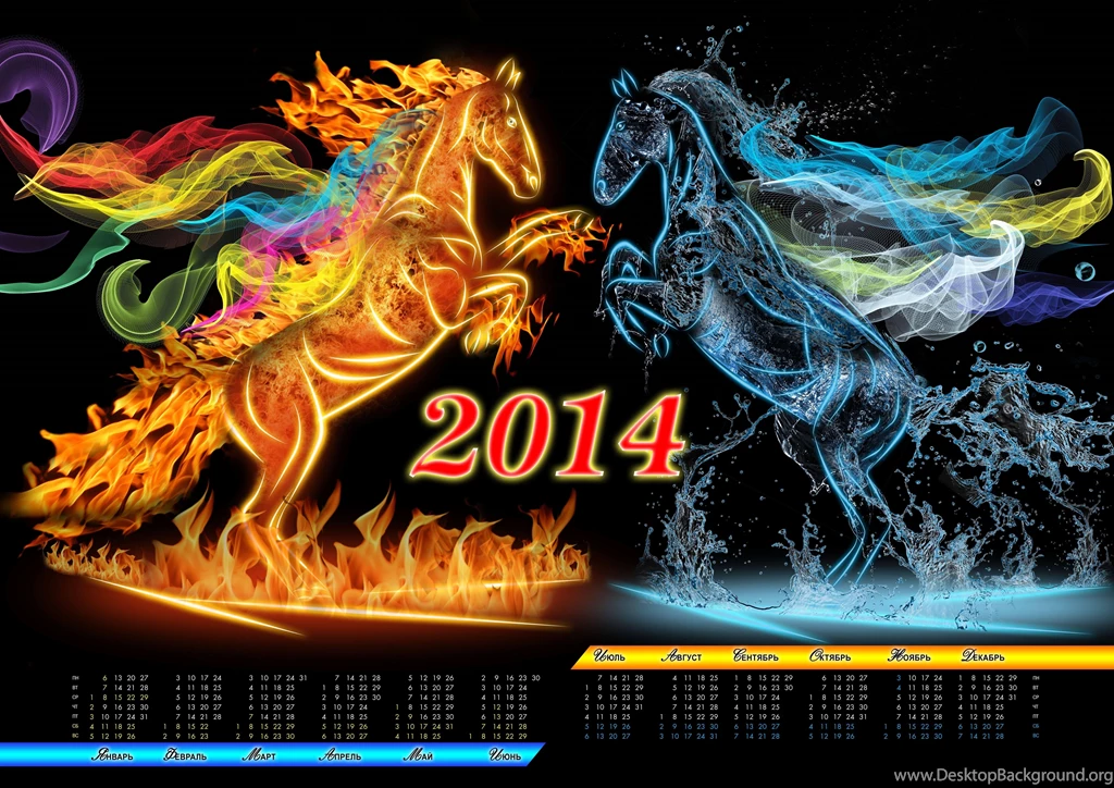 2014 New Year Horse Calendar >> HD Wallpaper, Get It Now!