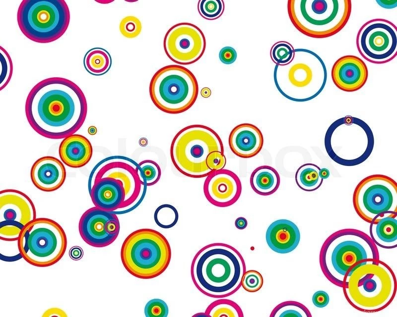 Circle Stroke Elements Vector Backgrounds In Different Colors Stock ...