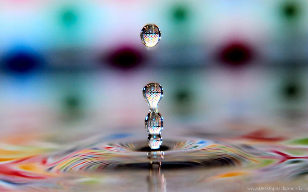 Nice Colorful Water Drops Wallpapers