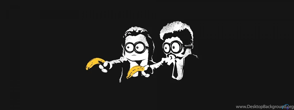 Download Wallpapers Minions Pulp Fiction (3200 X 1200 Dual ...