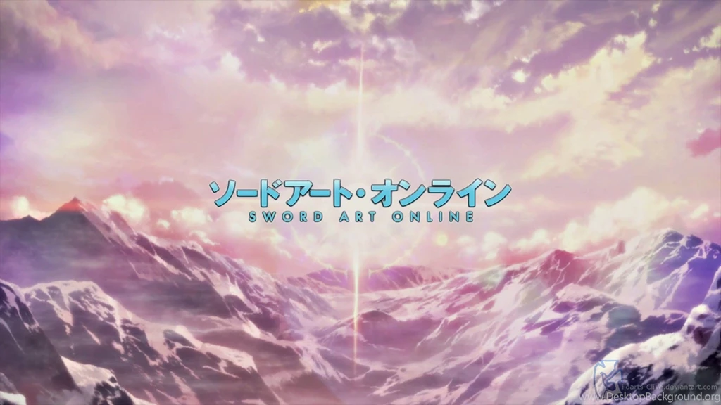 Sword Art Online, Logo, Landscape, Anime, Mountain Wallpapers HD