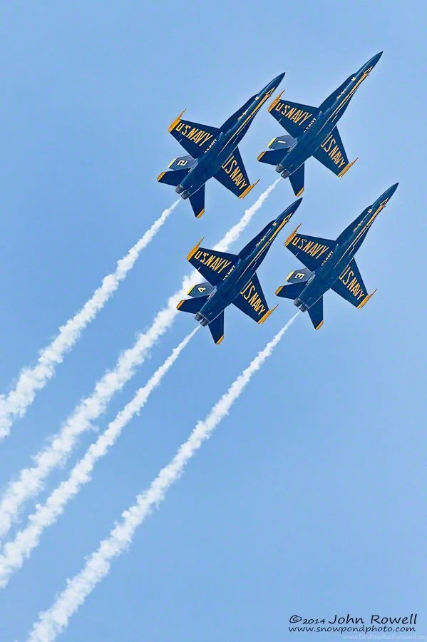 Blue Angels Snow Pond Photography