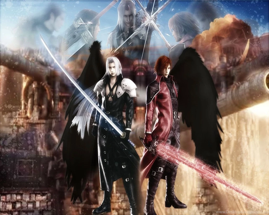 Sephiroth And Genesis Crisis Core: Final Fantasy VII Wallpapers ...