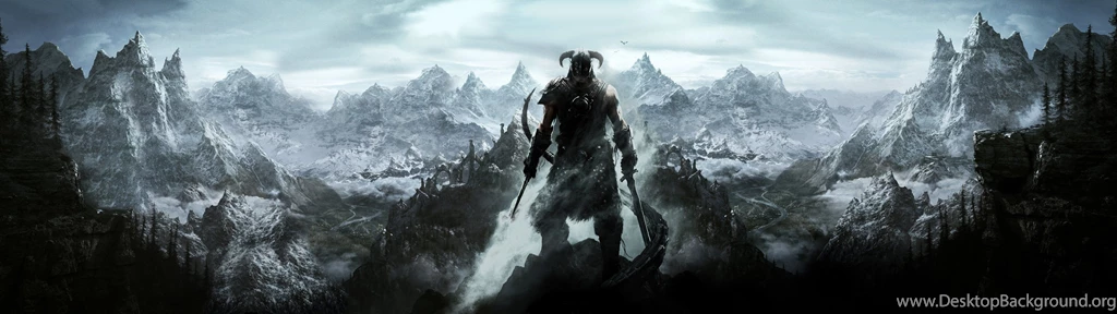 Dual Monitor Scree Mul Multiple Game Skyrim Wallpapers