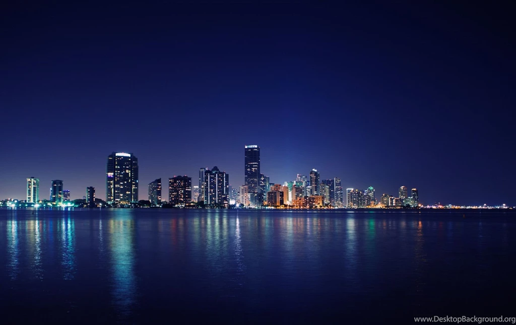Miami Skyline Wallpaper.