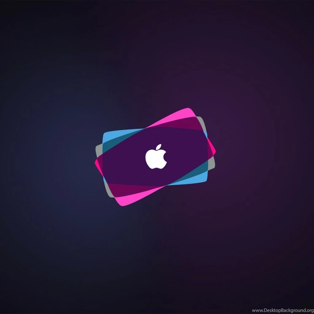 Overlapping Apple Logo iPad Wallpapers Download