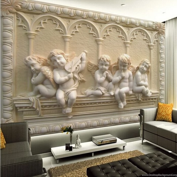 Popular Angel Murals Buy Cheap Angel Murals Lots From China Angel ...