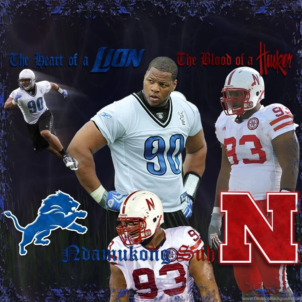 Wallpapers By Wicked Shadows: Ndamukong Suh Lions Huskers Heart Of ...