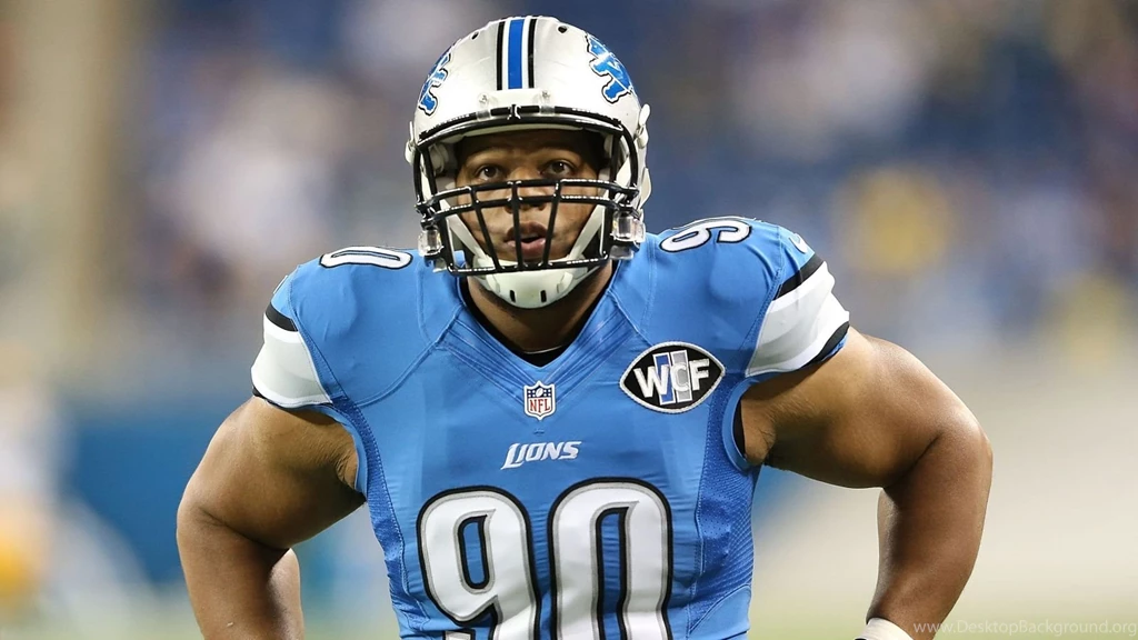 Download Wallpapers 1600x900 Ndamukong Suh, 2015, American Football ...