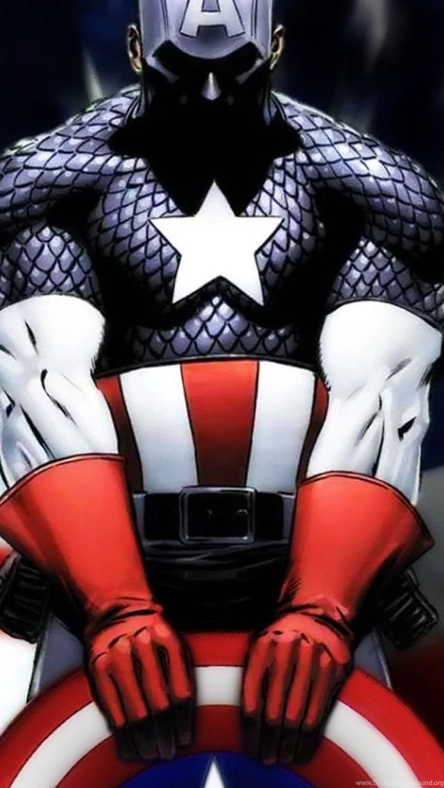 Captain America With Shield iPhone 5 Wallpapers (640x1136)