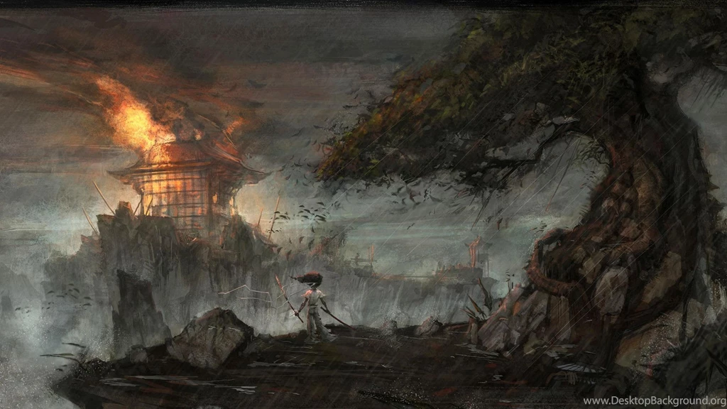 Afro Samurai In The Storm Desktop Wallpapers 24289