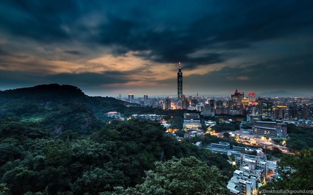 Wallpapers Taipei 101, China, Taiwan, Clouds, Taipei, Night ...