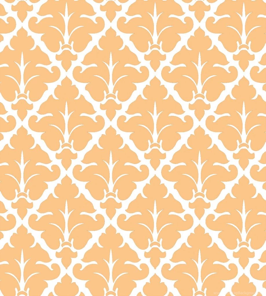 Orange Damask Wallpapers