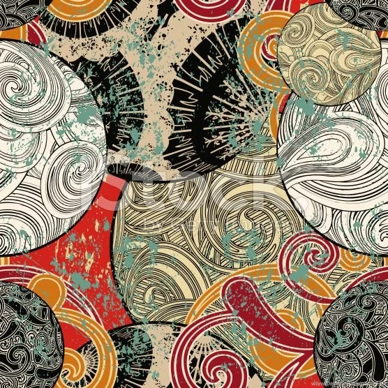 Seamless Funky Japanese Wallpapers Stock Vector Art 13618249 IStock