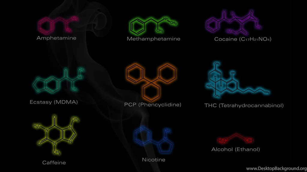 Caffeine Drugs Alcohol Coke Rainbows Chemistry Thc Meth