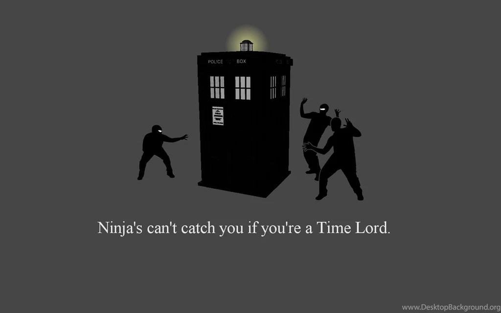 TARDIS Ninjas Cant Catch You If Doctor Who Wallpapers