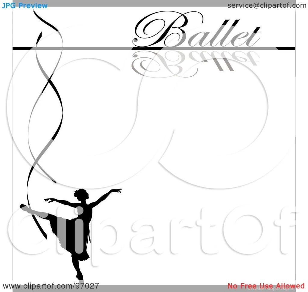 Royalty Free (RF) Clipart Illustration Of A Ballet Backgrounds With ...