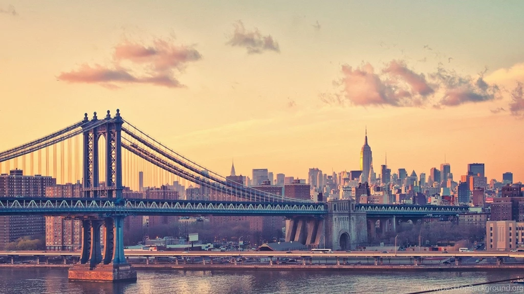 Manhattan Bridge Sunset View Wallpapers Travel HD Wallpapers