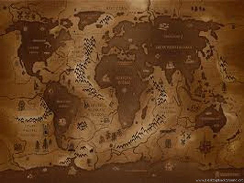 Antique World Map Wallpapers For Walls