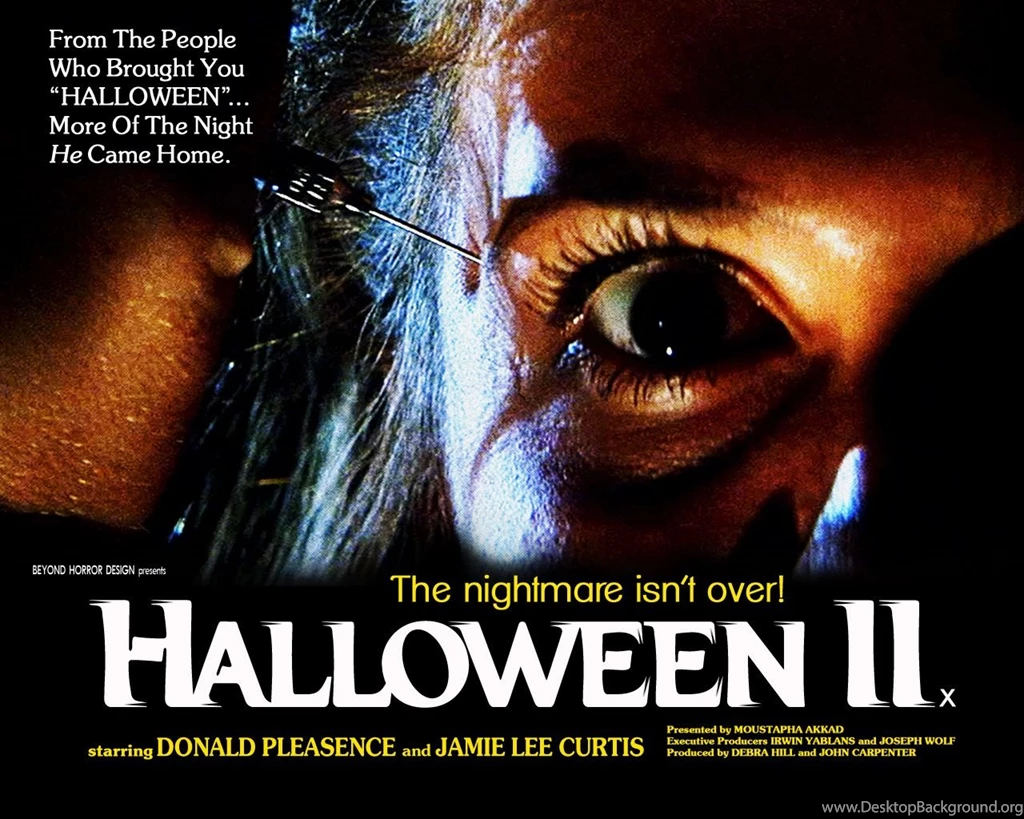 Halloween II 1981 Poster Wallpapers Beyond Horror Design