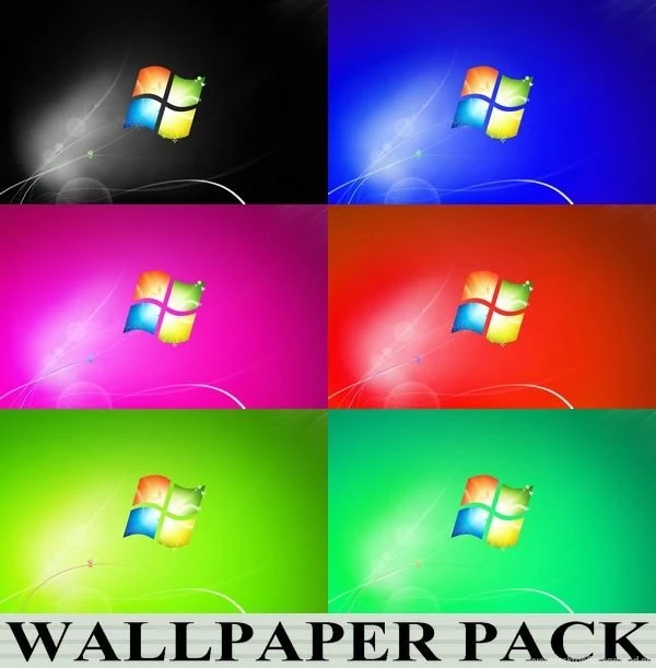 Windows 7 Coloured Wallpapers By CitizenJustin On DeviantArt