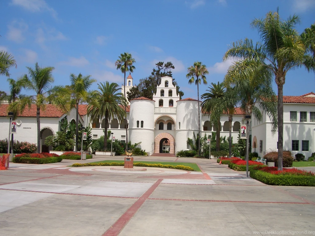 San Diego State University Map Wallpaper.