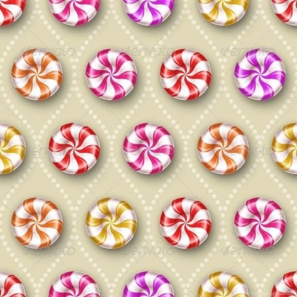 Seamless Backgrounds With Sweets