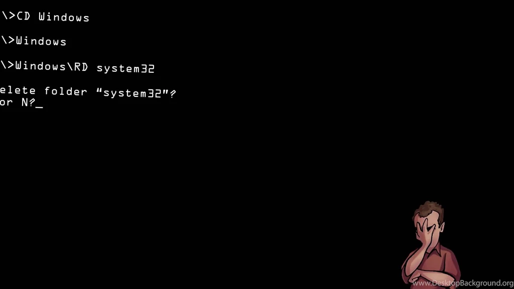 Black Error Funny Computer Wallpapers HD