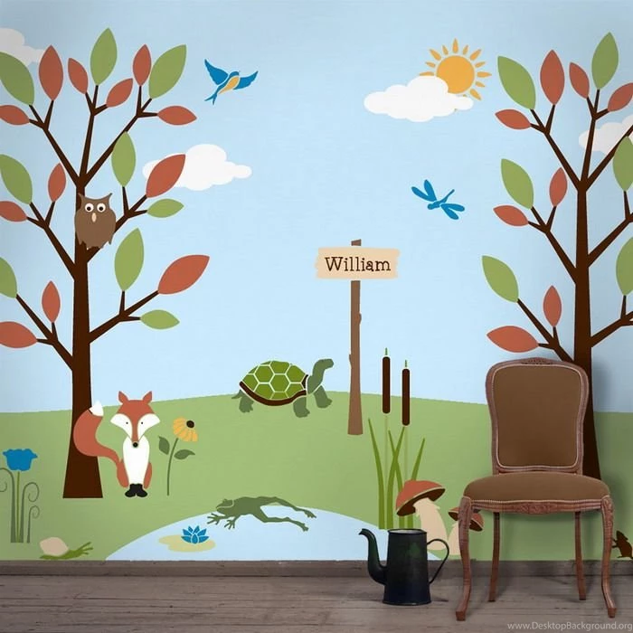 The Best Childrens Wall Murals Wallpapers Mural Ideas