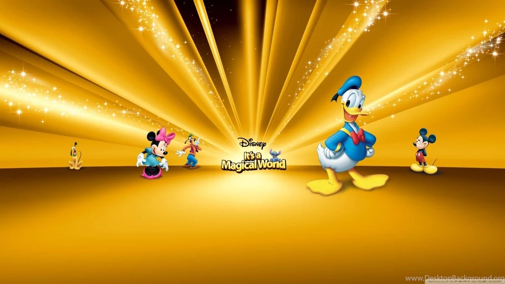 Disney Characters Gold HD Desktop Wallpapers : Widescreen : High ...